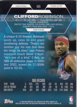 2002-03 Finest #66 Clifford Robinson Back