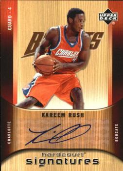 2005-06 Upper Deck Hardcourt - Signatures #HS-KR Kareem Rush Front