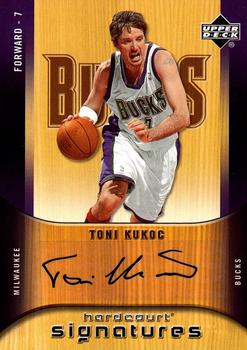 2005-06 Upper Deck Hardcourt - Signatures #HS-TK Toni Kukoc Front