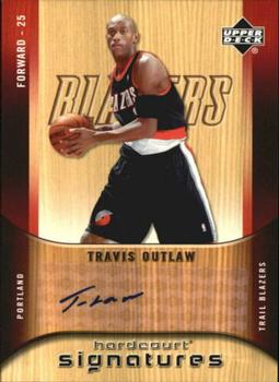 2005-06 Upper Deck Hardcourt - Signatures #HS-TO Travis Outlaw Front