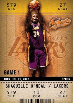 2002-03 Fleer Authentix #84 Shaquille O'Neal Front