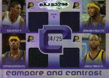 2005-06 Upper Deck Reflections - Compare and Contrast Octa Jerseys #CC4-9 Gilbert Arenas / Jarvis Hayes / Antawn Jamison / Juan Dixon / Jermaine O'Neal / Ron Artest / Jamaal Tinsley / Stephen Jackson Back