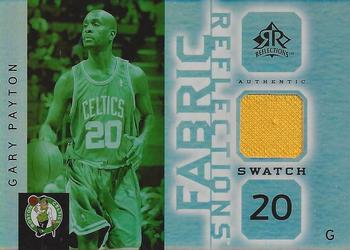 2005-06 Upper Deck Reflections - Fabric Reflections #FR-GP Gary Payton Front
