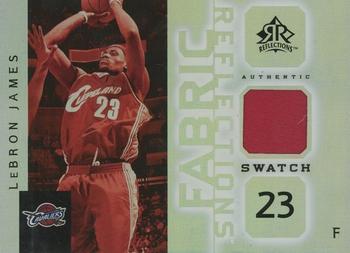 2005-06 Upper Deck Reflections - Fabric Reflections #FR-LJ LeBron James Front