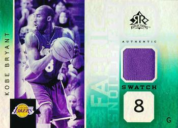 2005-06 Upper Deck Reflections - Fabric Reflections Green #FR-KB Kobe Bryant Front