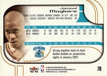 2002-03 Flair #70 Jamaal Magloire Back