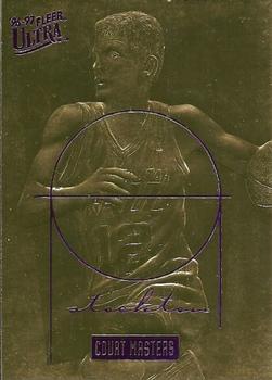 1996-97 Ultra Court Masters 23KT Gold #NNO John Stockton Front