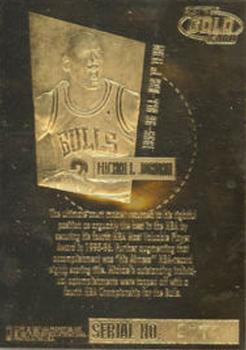 1996-97 Ultra Court Masters 23KT Gold #NNO Michael Jordan Back
