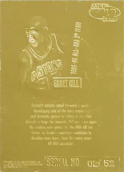 1996-97 Ultra Court Masters 23KT Gold #NNO Grant Hill Back