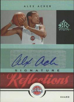 2005-06 Upper Deck Reflections - Signature Reflections Red #SR-AA Alex Acker Front