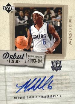 2005-06 Upper Deck Rookie Debut - Debut Ink #DI-MD Marquis Daniels Front