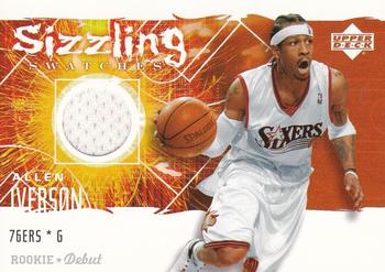 2005-06 Upper Deck Rookie Debut - Sizzling Swatches #SS-AI Allen Iverson Front