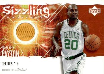 2005-06 Upper Deck Rookie Debut - Sizzling Swatches #SS-GP Gary Payton Front