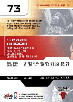 2002-03 Fleer Hot Shots #73 Eddy Curry Back
