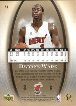 2005-06 Upper Deck Sweet Shot - Gold #51 Dwyane Wade Back