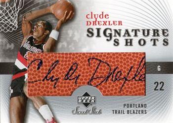 2005-06 Upper Deck Sweet Shot - Signature Shots #SS-CD Clyde Drexler Front