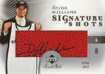 2005-06 Upper Deck Sweet Shot - Signature Shots #SS-DW Deron Williams Front