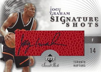 2005-06 Upper Deck Sweet Shot - Signature Shots #SS-JG Joey Graham Front