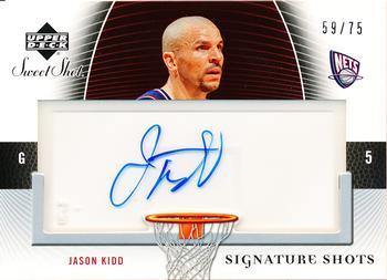 2005-06 Upper Deck Sweet Shot - Signature Shots Acetate #SSA-JK Jason Kidd Front