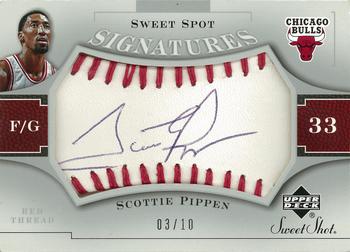 2005-06 Upper Deck Sweet Shot - Sweet Spot Signatures #SSS-SP Scottie Pippen Front