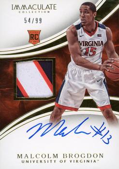 2016-17 Panini Immaculate Collection Collegiate - Patch Autographs #69 Malcolm Brogdon Front