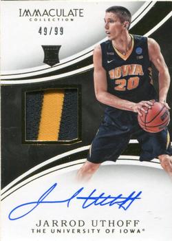 2016-17 Panini Immaculate Collection Collegiate - Patch Autographs #70 Jarrod Uthoff Front