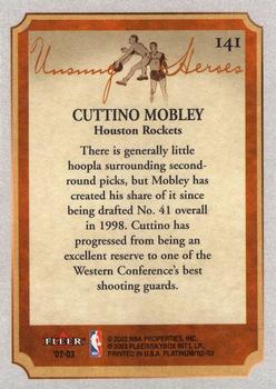 2002-03 Fleer Platinum #141 Cuttino Mobley Back