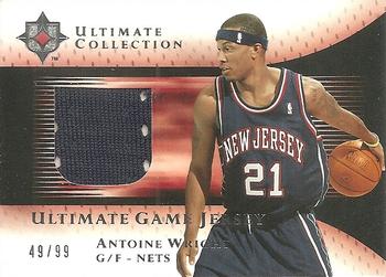 2005-06 Upper Deck Ultimate Collection - Ultimate Game Jerseys #UJ-AW Antoine Wright Front