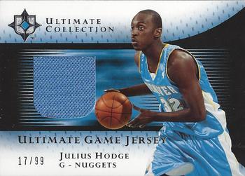 2005-06 Upper Deck Ultimate Collection - Ultimate Game Jerseys #UJ-JH Julius Hodge Front