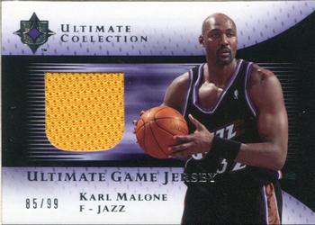 2005-06 Upper Deck Ultimate Collection - Ultimate Game Jerseys #UJ-KM Karl Malone Front