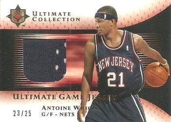 2005-06 Upper Deck Ultimate Collection - Ultimate Game Jerseys Gold #UJ-AW Antoine Wright Front