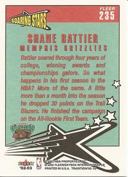 2002-03 Fleer Tradition #235 Shane Battier Back