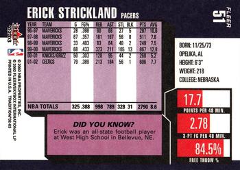2002-03 Fleer Tradition #51 Erick Strickland Back