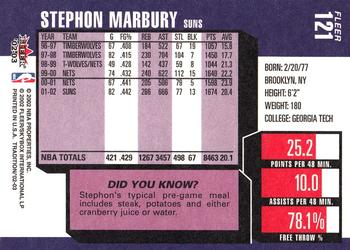 2002-03 Fleer Tradition #121 Stephon Marbury Back