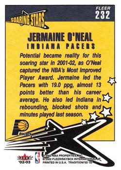 2002-03 Fleer Tradition #232 Jermaine O'Neal Back