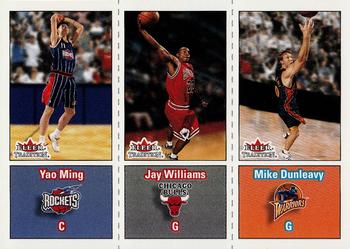 2002-03 Fleer Tradition #271 Yao Ming / Jay Williams / Mike Dunleavy Front