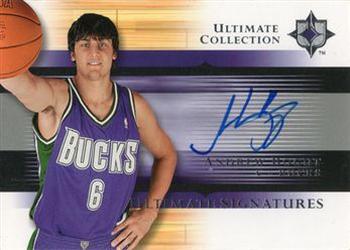 2005-06 Upper Deck Ultimate Collection - Ultimate Signatures #US-AB Andrew Bogut Front