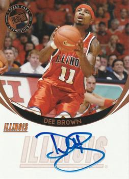 2006 Press Pass - Autographs Bronze #NNO Dee Brown Front