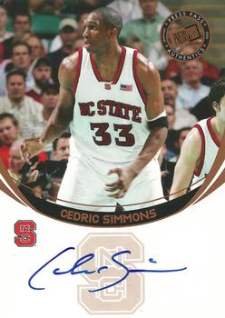 2006 Press Pass - Autographs Bronze #NNO Cedric Simmons Front
