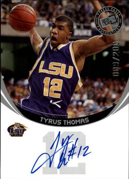 2006 Press Pass - Autographs Silver #NNO Tyrus Thomas Front