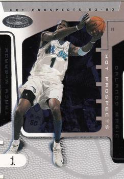 2002-03 Hoops Hot Prospects #40 Tracy McGrady Front
