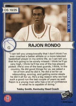 2006 Press Pass - Old School #OS10 Rajon Rondo Back