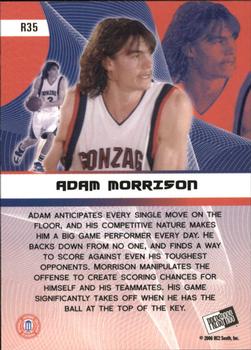 2006 Press Pass - Reflectors #R35 Adam Morrison Back