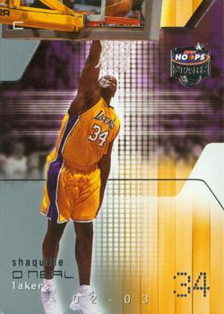 2002-03 Hoops Stars #34 Shaquille O'Neal Front