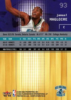 2002-03 Hoops Stars #93 Jamaal Magloire Back
