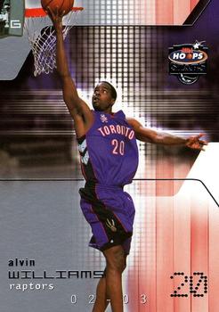 2002-03 Hoops Stars #108 Alvin Williams Front
