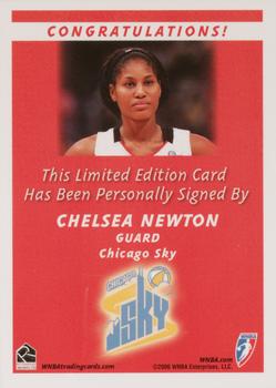 2006 Rittenhouse WNBA - Autographs #NNO Chelsea Newton Back