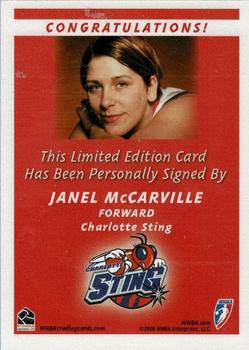 2006 Rittenhouse WNBA - Autographs #NNO Janel McCarville Back