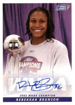 2006 Rittenhouse WNBA - Autographs #NNO Rebekkah Brunson Front