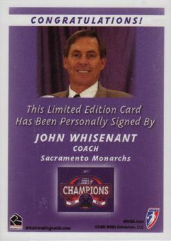 2006 Rittenhouse WNBA - Autographs #NNO John Whisenant Back